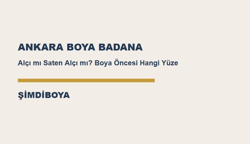 Alçı mı Saten Alçı mı? Boya Öncesi Hangi Yüzey Hazırlığı Gerekir?