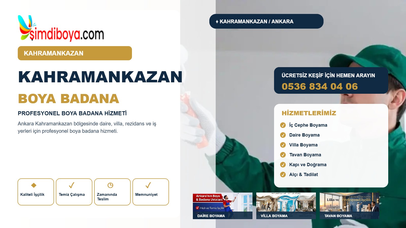 Kahramankazan Boya Badana ve Profesyonel Boyacı