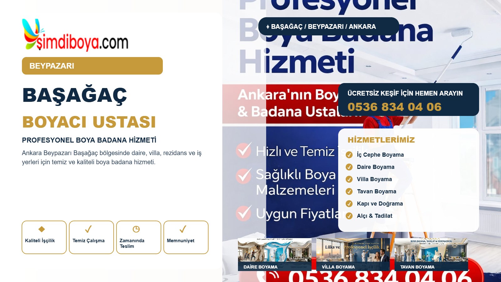 Başağaç Boyacı | Beypazarı Boya Badana