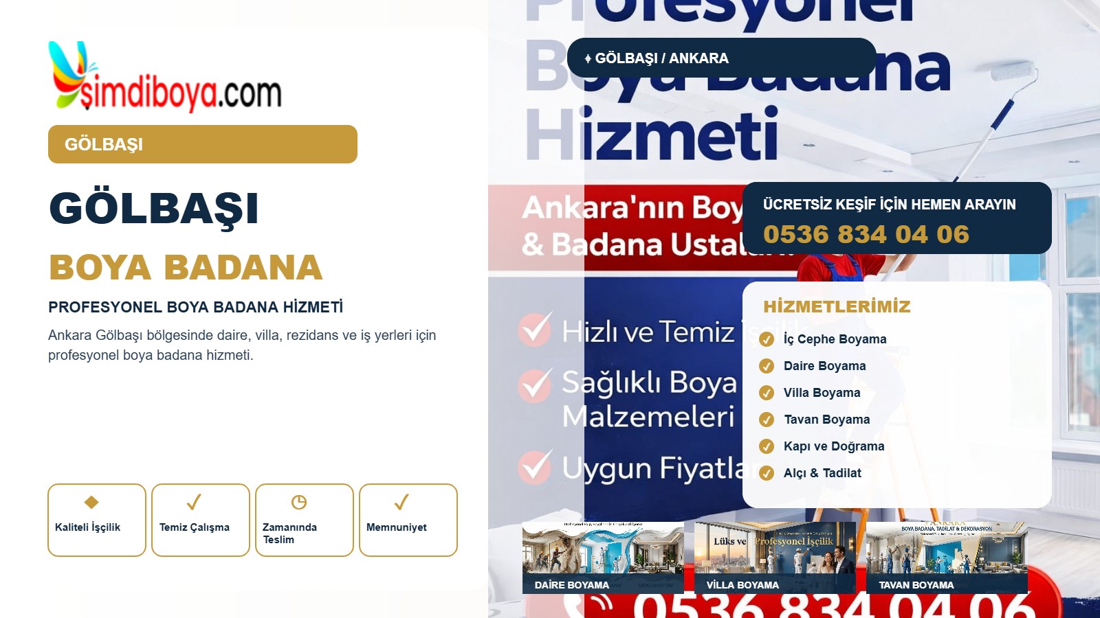 Gölbaşı Boya Badana ve Profesyonel Boyacı