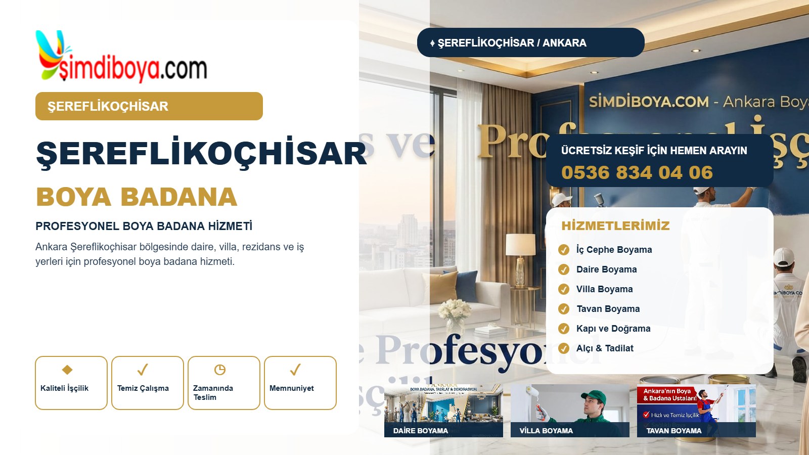 Şereflikoçhisar Boya Badana ve Profesyonel Boyacı