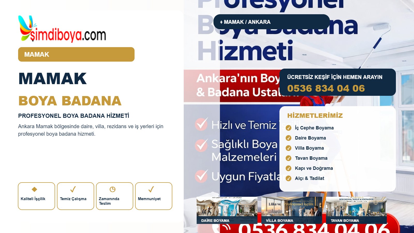 Mamak Boya Badana ve Profesyonel Boyacı