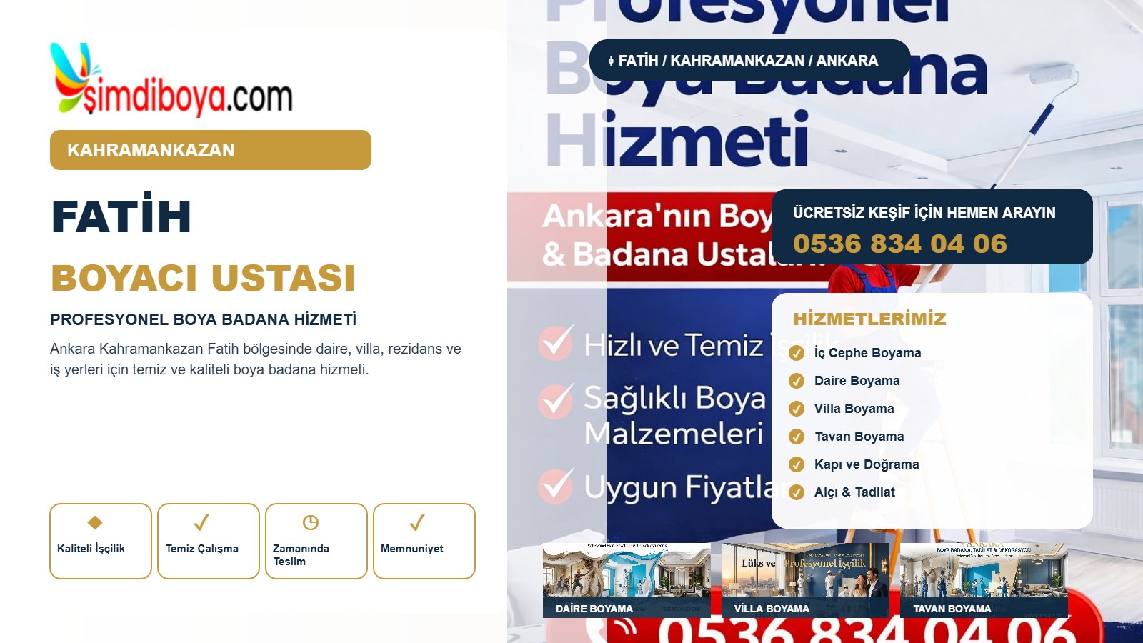 Fatih Boyacı | Kahramankazan Boya Badana