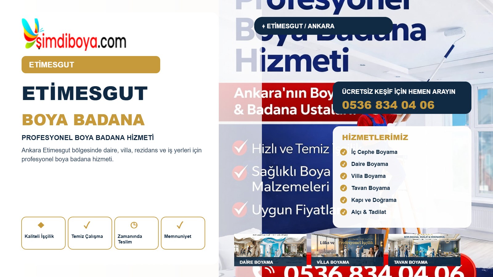 Etimesgut Boya Badana ve Profesyonel Boyacı