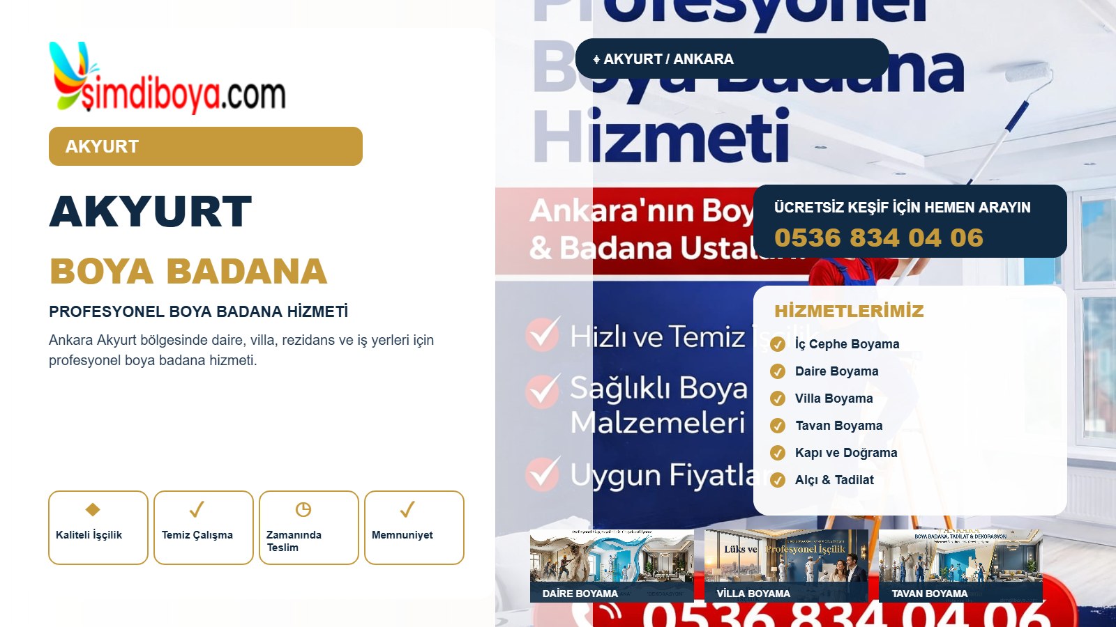 Akyurt Boya Badana ve Profesyonel Boyacı